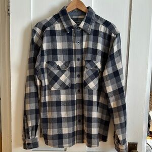 N. E. Limited plaid wool shirt